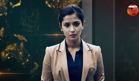 Aparajita: Bangladesh's first AI news anchor on Channel 24.